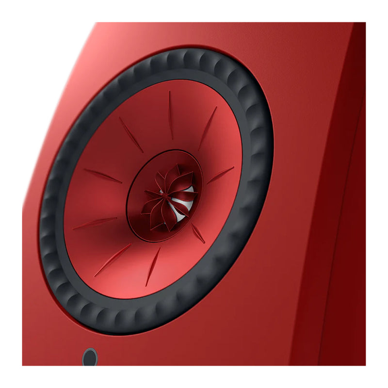 KEF LSX II wireless HiFi speakers - lava red